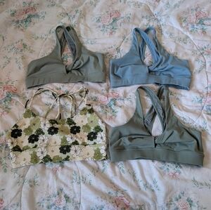 Lot Of 4 GUC Silverwind Sports Bras